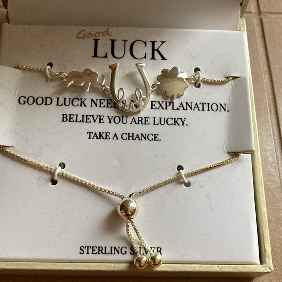 Footnotes Lucky Sterling‎ Silver bracelet NWT - Picture 1 of 4